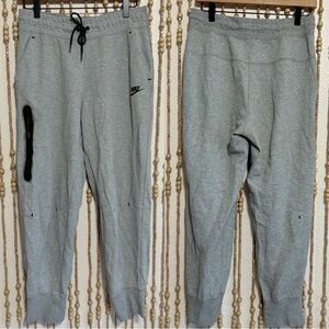 Nike Tech Gray Athletic Drawstring Everyday Casual Jogger Sweatpants Med